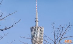 --广州塔正在广州城市新中轴线取珠江景不雅线的